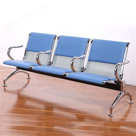 中多浩机场椅三人位排椅不锈钢长椅公共椅输液椅医院椅候诊椅等候椅 3人位带垫