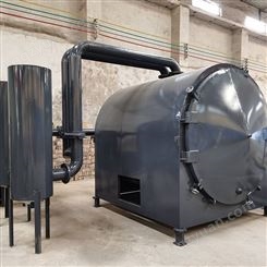 干湿木头炭化设备 润合 真空连续式炭化炉 操作简单