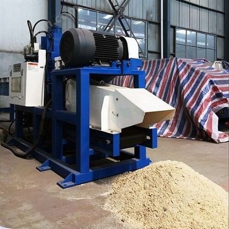 亚美输送带式木屑机 大型液压木屑机厂家 锯末粉碎机 批发定制