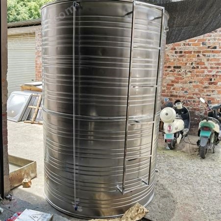 立式圆柱形不锈钢水箱 桂林不锈钢水罐厂家