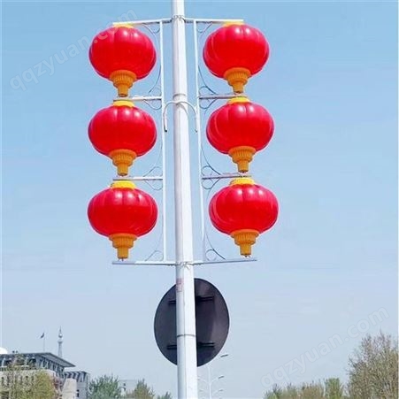 节日彩灯灯笼 户外防水LED塑料大红连串灯 城市街道工程亮化