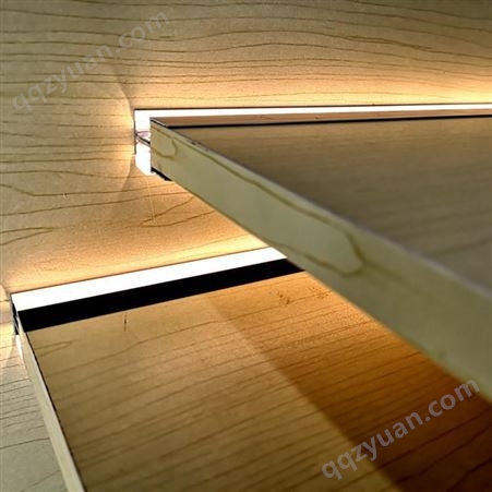 百和美层板卡槽灯 led柜底灯 双面发光隔板线感应条灯 橱柜灯