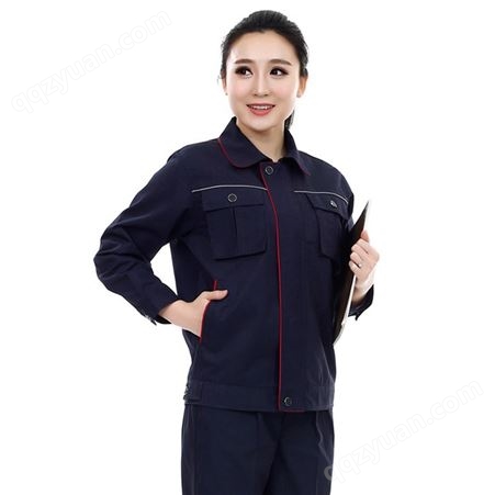 2021春夏新款长袖工作服男女 双层带里劳保服 舒适汽修机修厂服