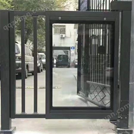 小区人行通道门    小区广告门    自动开门机  闭门器   不锈钢栅栏门