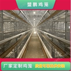 盟鹏供应肉鸡笼 层叠肉鸡笼 立式阶梯H型肉鸡笼 肉鸡笼养设备 鸡笼厂家