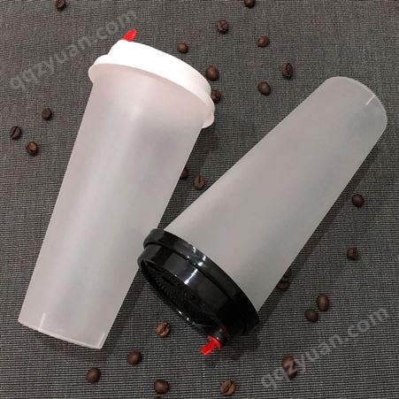 90口径注塑杯 定制一次性塑料杯加厚透明 磨砂奶茶杯批发可印logo