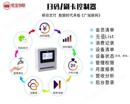 炫宝微信扫码系统 洗衣机扫码控制器 多功能微信扫码控制器