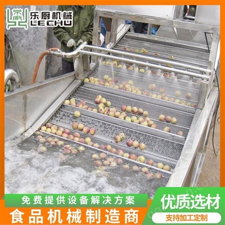 乐厨机械销售净菜加工设备气泡清洗流水线蔬菜水果清洗机