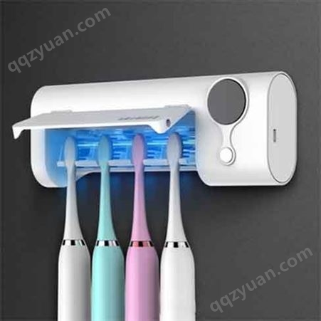 牙刷消毒器 便携式多功能牙刷置物架 紫外线消毒杀菌 牙刷架