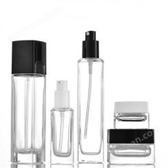 化妆品瓶 40ml100ml粉底液瓶 分装小样瓶 乳液瓶 透明玻璃膏霜瓶