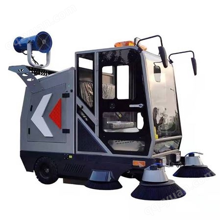 环卫道路物业清扫车 新能源封闭式多功能扫地车 小型雾炮降尘车