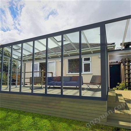 隔热双层中空玻璃阳光房 花园露台庭院 铝合金门窗 