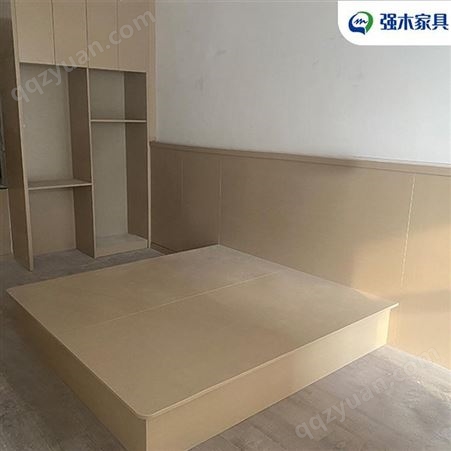 强木家全屋定制 设计一体式家具 生产多功能实木衣柜 储物柜