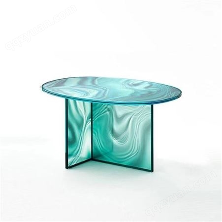 玻璃桌几 北欧时尚轻奢 客厅家居装饰圆形整装茶几桌子