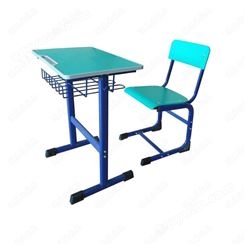 厂家定制板式钢木分体补习班培训班学校儿童小学生单人位学习书桌台